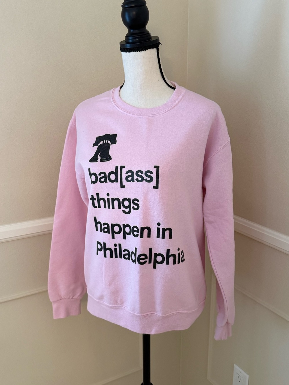 ‘Badass Things Happen in Philadelphia’ women’s sweatshirt
